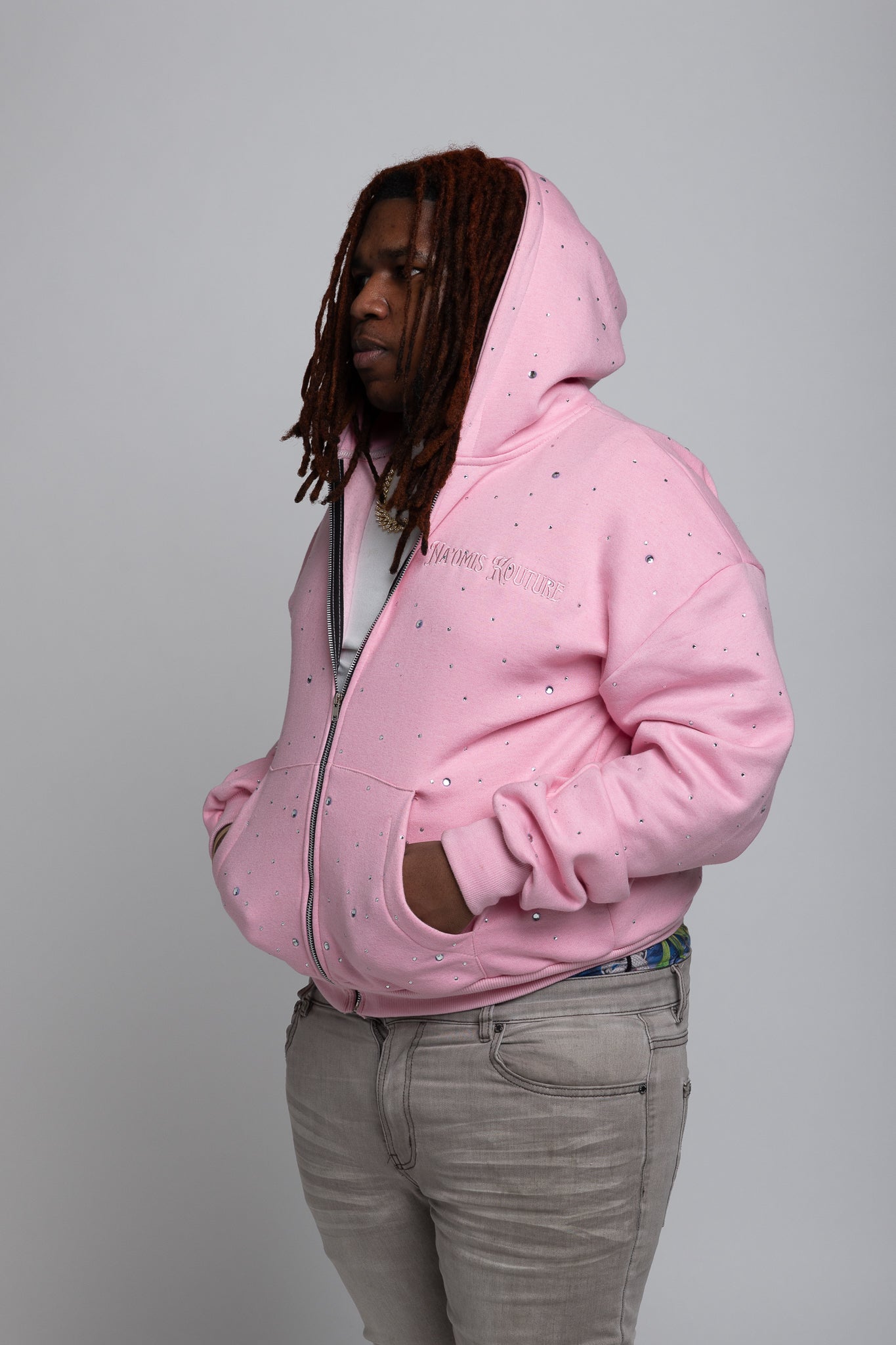 Pink on Pink Men’s Hoodie